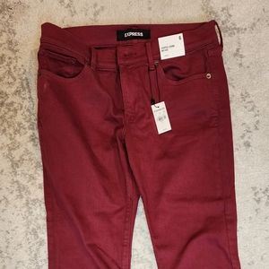 EXPRESS burgundy Jeans